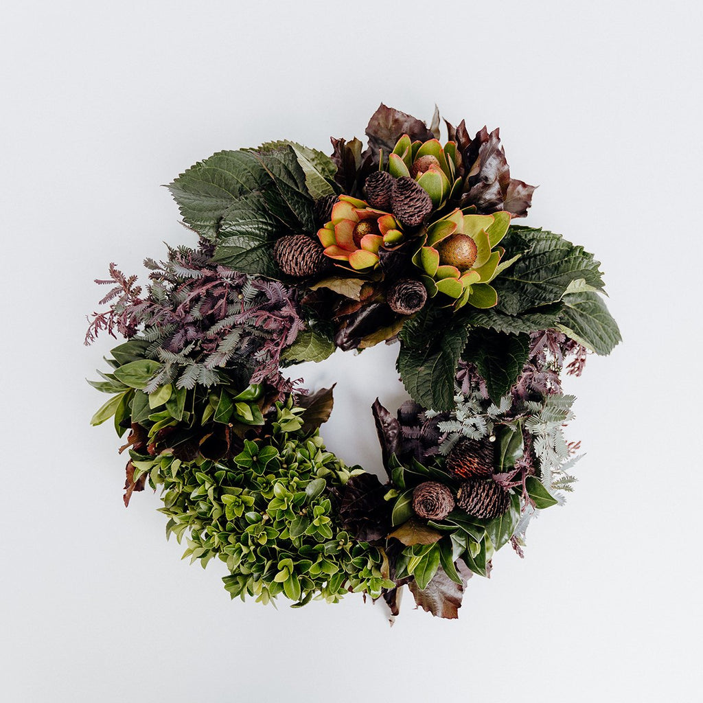 A Christmas Wreath - Wild Poppies -  Flower - Same Day Flower Delivery Auckland - Auckland Flower Delivery \ Florists - boutique gift boxes 