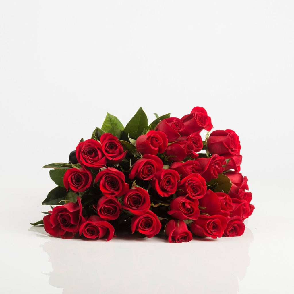 An Armful of Red Roses - Wild Poppies -  Flower - Same Day Flower Delivery Auckland - Auckland Flower Delivery \ Florists - boutique gift boxes 