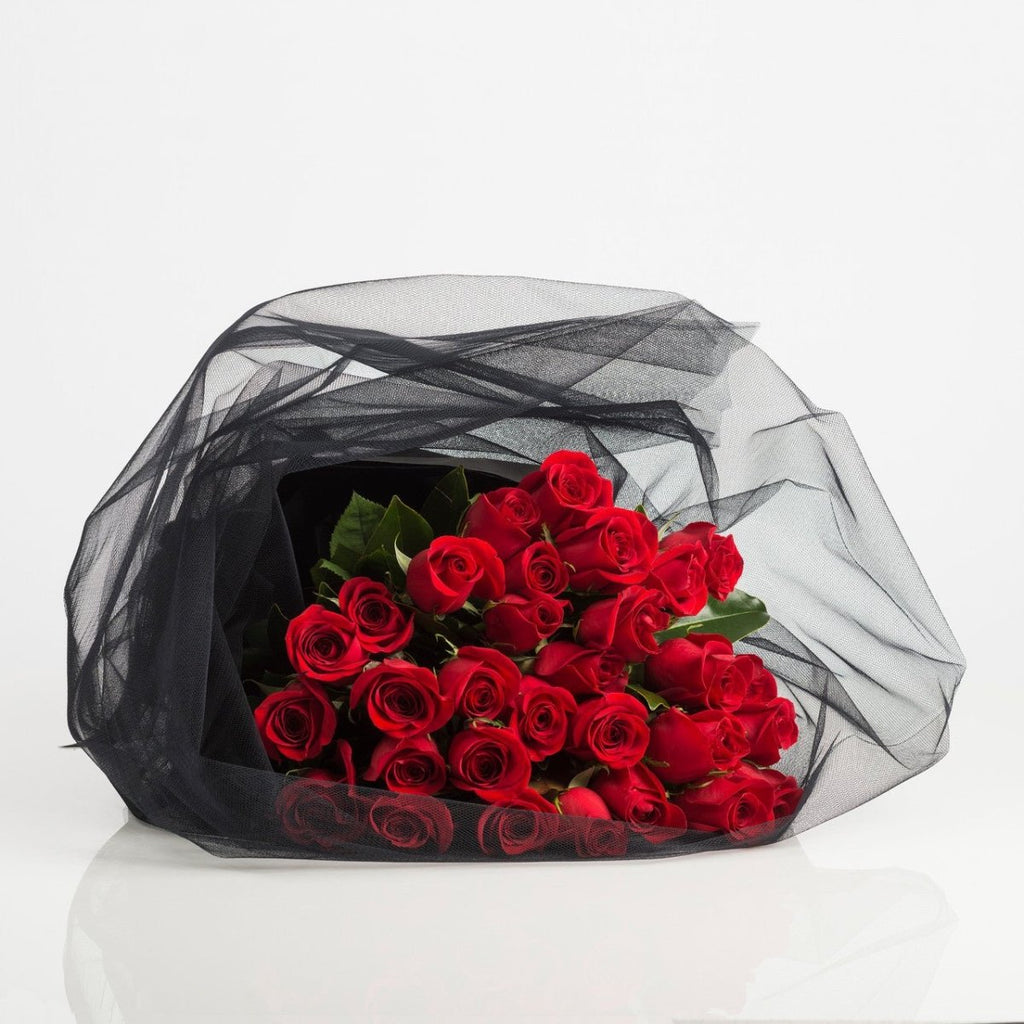 An Armful of Red Roses - Wild Poppies -  Flower - Same Day Flower Delivery Auckland - Auckland Flower Delivery \ Florists - boutique gift boxes 