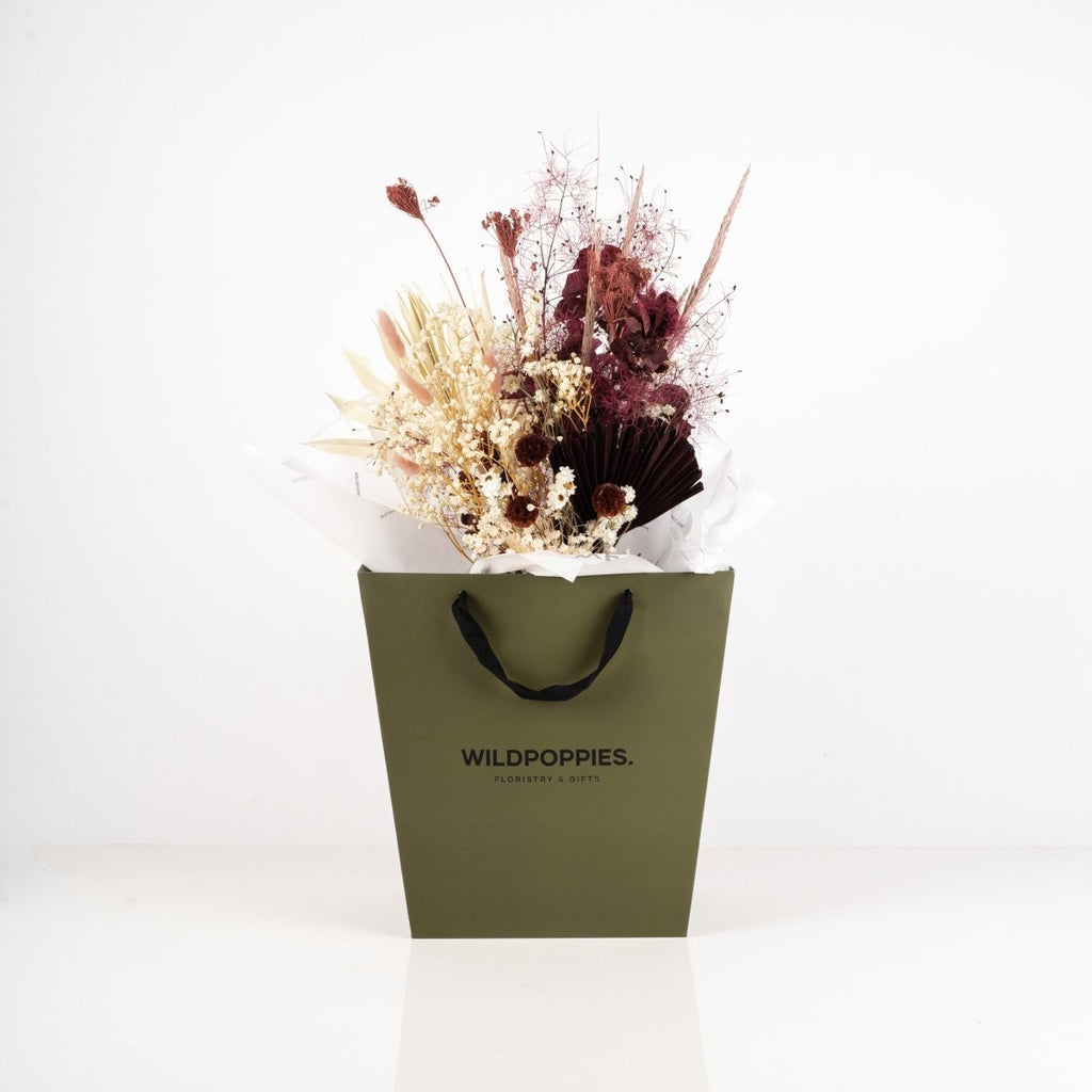 Dried Romance Arrangement - Wild Poppies -  Flower - Same Day Flower Delivery Auckland - Auckland Flower Delivery \ Florists - boutique gift boxes 