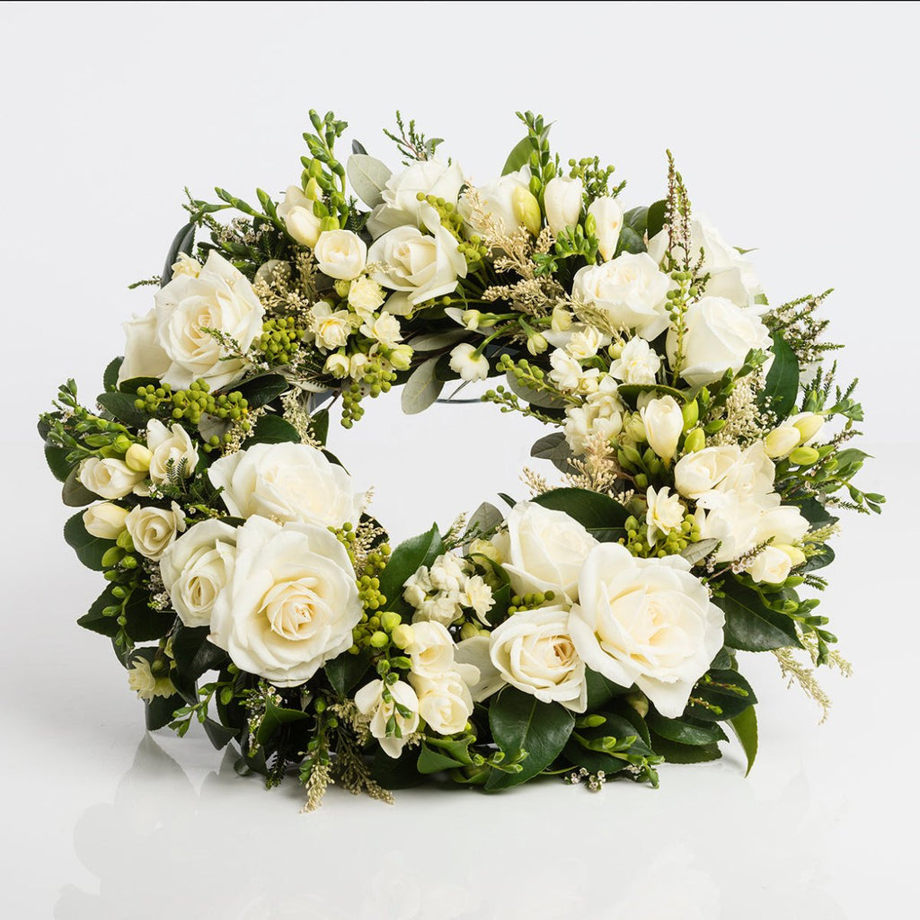 Fresh Floral Wreath - Wild Poppies -  Flower - Same Day Flower Delivery Auckland - Auckland Flower Delivery \ Florists - boutique gift boxes 