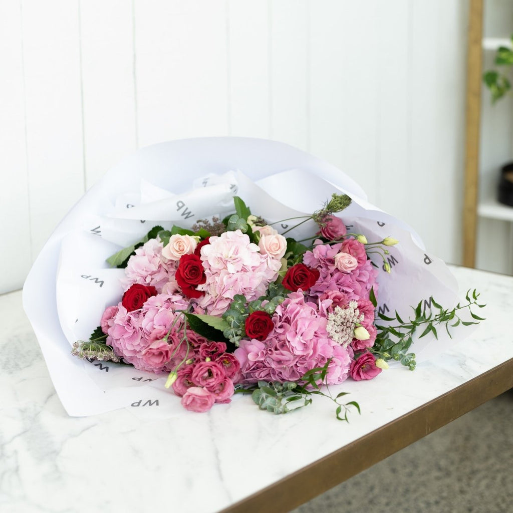 Market Bouquet - Blushing Pinks - Wild Poppies -  Flower - Same Day Flower Delivery Auckland - Auckland Flower Delivery \ Florists - boutique gift boxes 