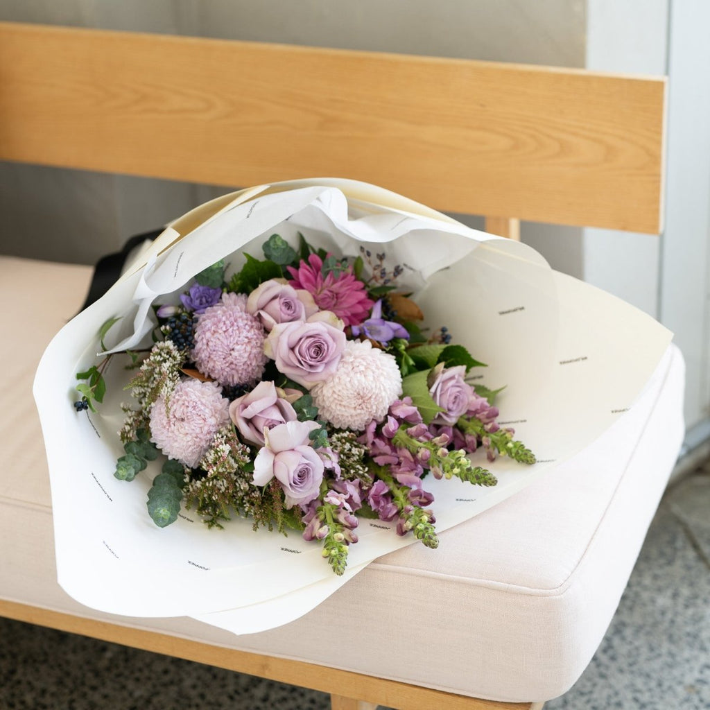 Market Bouquet - Lovely Lilacs - Wild Poppies -  Flower - Same Day Flower Delivery Auckland - Auckland Flower Delivery \ Florists - boutique gift boxes 