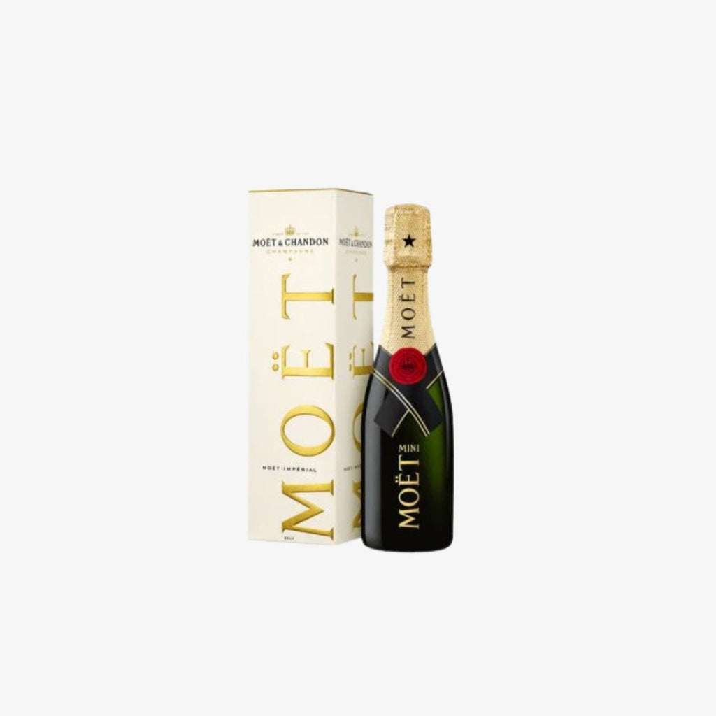 Mini Moet & Chandon Imperial Champagne 200ml - Wild Poppies -  Singles - Same Day Flower Delivery Auckland - Auckland Flower Delivery \ Florists - boutique gift boxes 