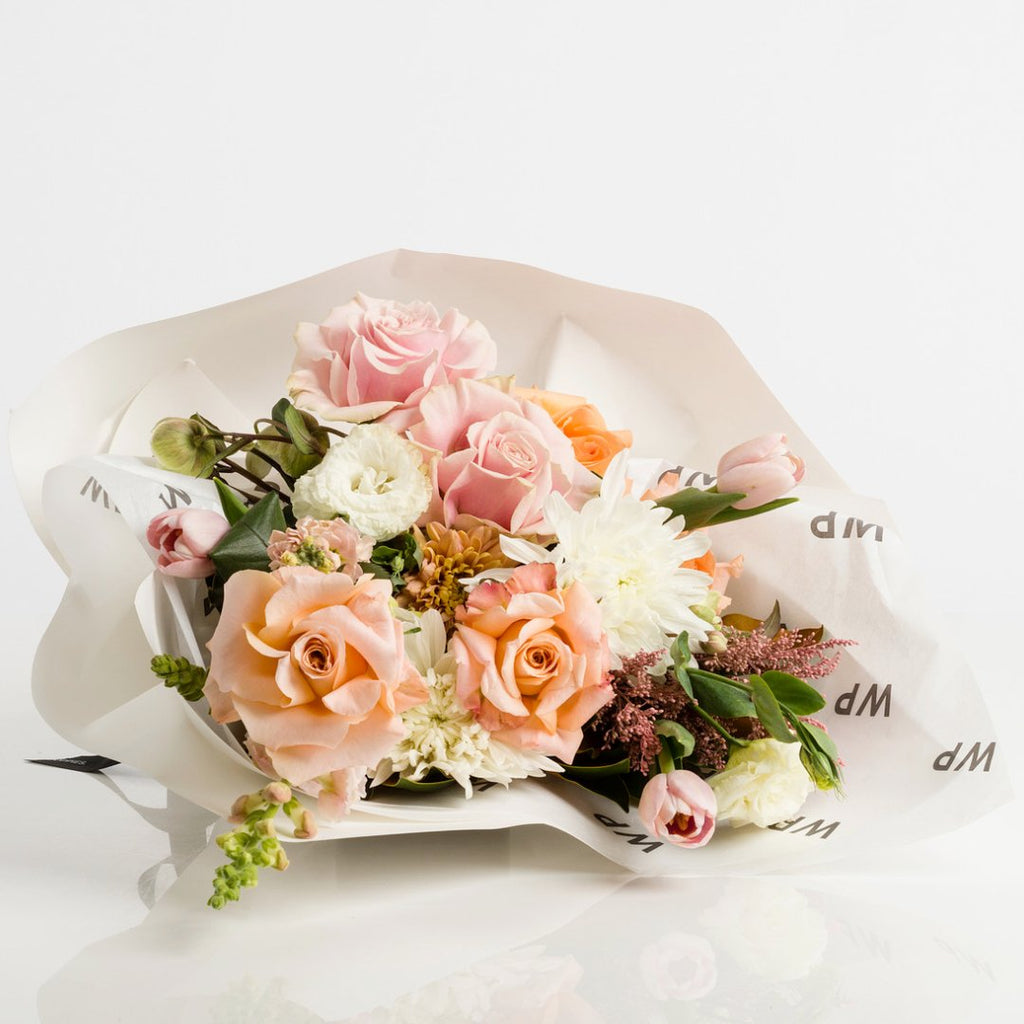 Pretty n' Peach Bouquet - Wild Poppies -  Flower - Same Day Flower Delivery Auckland - Auckland Flower Delivery \ Florists - boutique gift boxes 