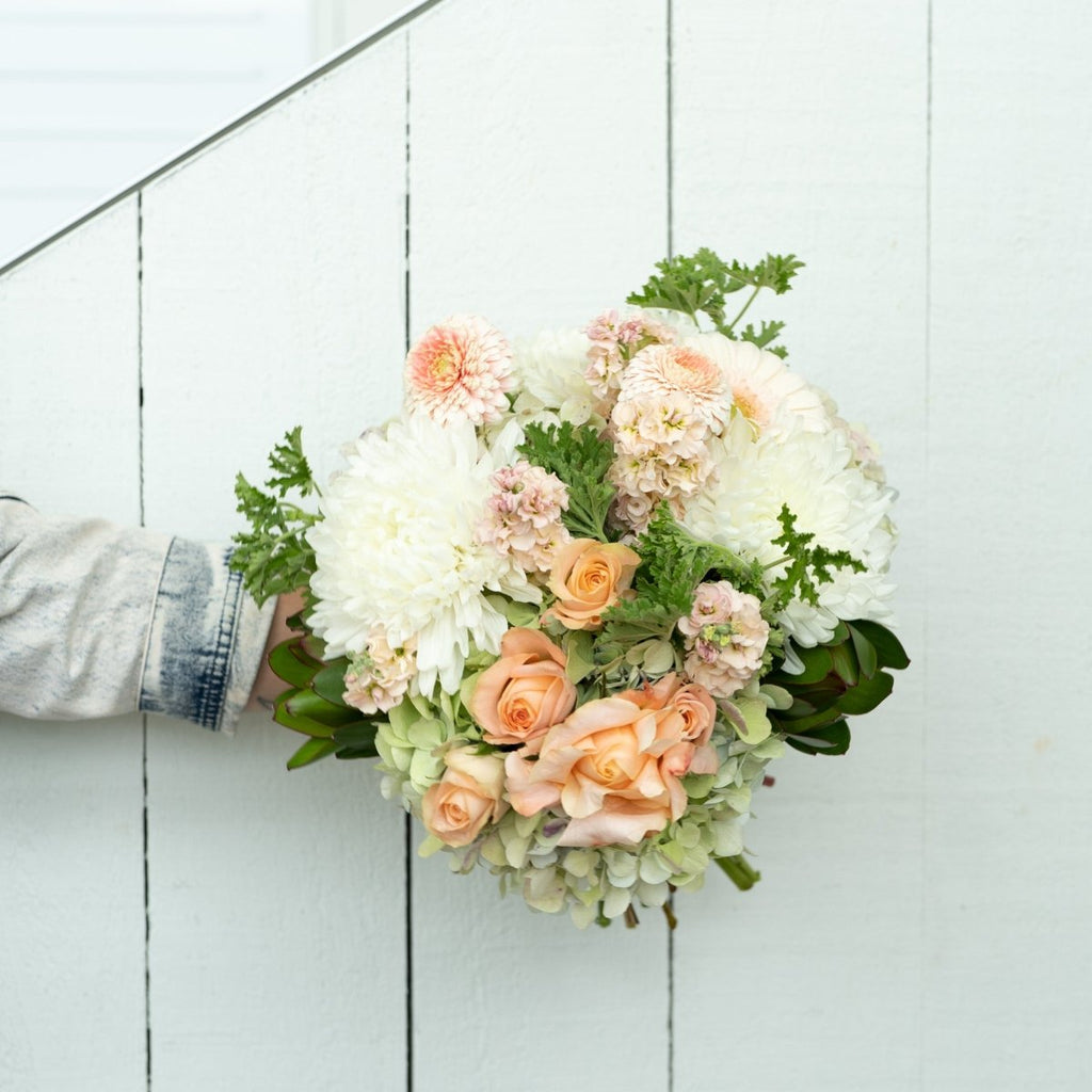 Pretty Peach Posy - Wild Poppies -  Flower - Same Day Flower Delivery Auckland - Auckland Flower Delivery \ Florists - boutique gift boxes 