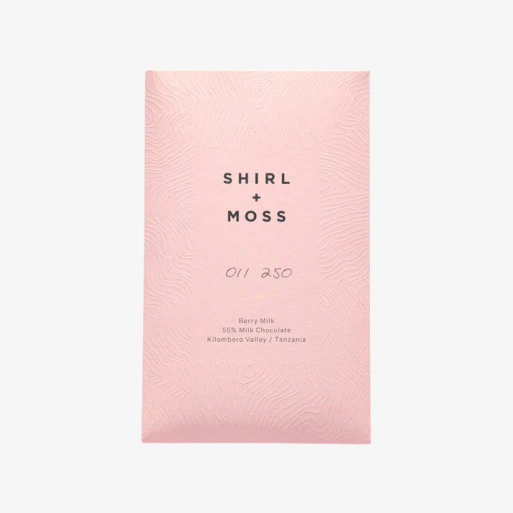 Shirl & Moss Berry Milk 55% Milk Chocolate Bar - Wild Poppies -  Add-On - Same Day Flower Delivery Auckland - Auckland Flower Delivery \ Florists - boutique gift boxes 