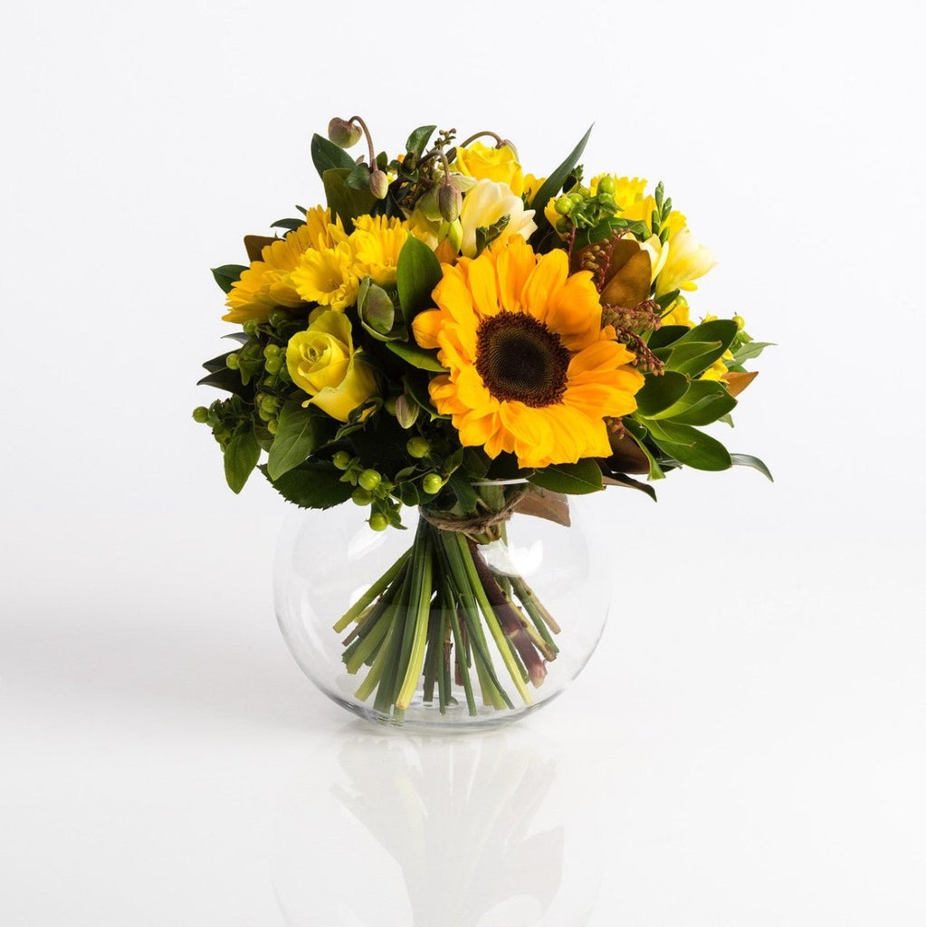 Spring Posy in Glass Vase - Wild Poppies -  Flower - Same Day Flower Delivery Auckland - Auckland Flower Delivery \ Florists - boutique gift boxes 