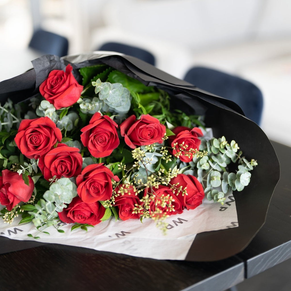 Super Grade Red Roses - Wild Poppies -  Flower - Same Day Flower Delivery Auckland - Auckland Flower Delivery \ Florists - boutique gift boxes 