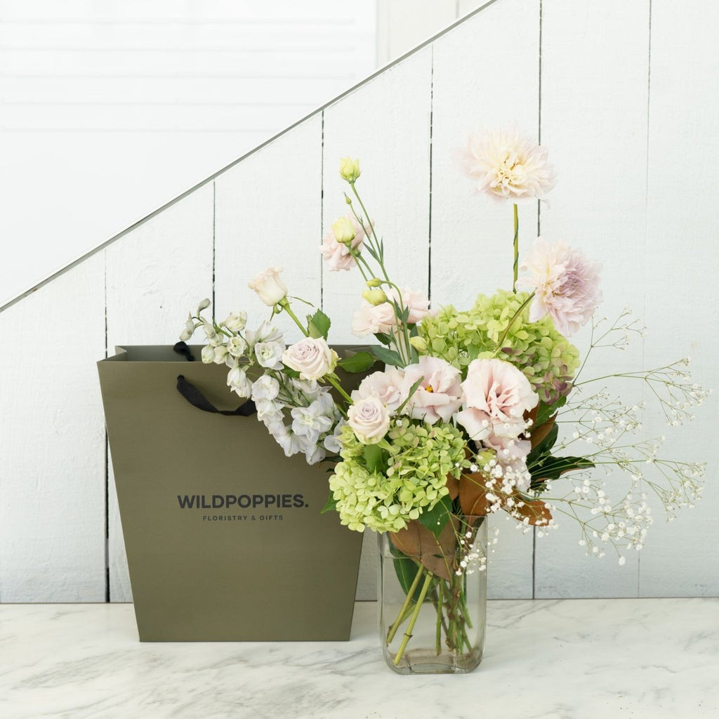 Sweet and Subtle Bouquet - Wild Poppies -  General - Same Day Flower Delivery Auckland - Auckland Flower Delivery \ Florists - boutique gift boxes 